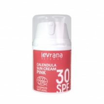 Солнцезащитный крем для лица и тела Календула 30 SPF PINK, 50 мл. Levrana