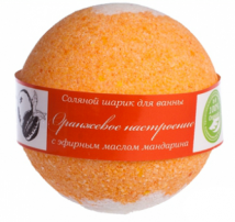 Бурлящий шарик для ванны "Оранжевое настроение", Мандарин Savonry