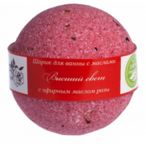 Бурлящий шарик для ванны с увлажняющими маслами "Высший Свет", Роза Savonry